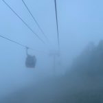 Krasnaya Polyana cloudy lifts view