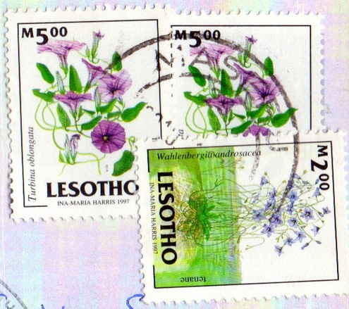Lesotho stamps postmark