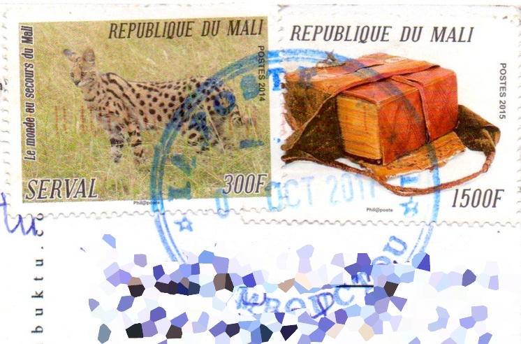 Mali stamps postmark