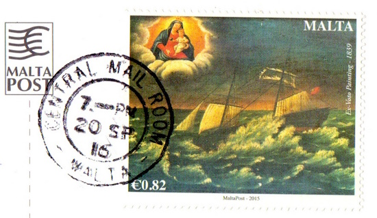 Malta stamps postmark