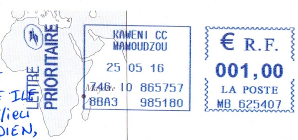 Mayotte postmark